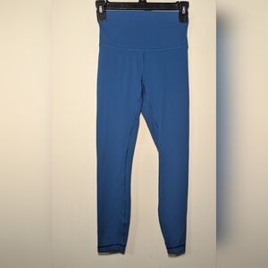 Lululemon Wunder Train High-Rise Tight 25" Capri Blue Gym Yoga Women's Size 4